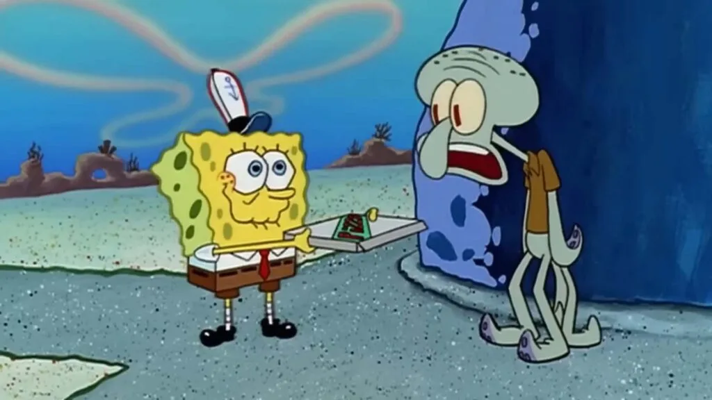 Squidward đứng lên bảo vệ SpongeBob