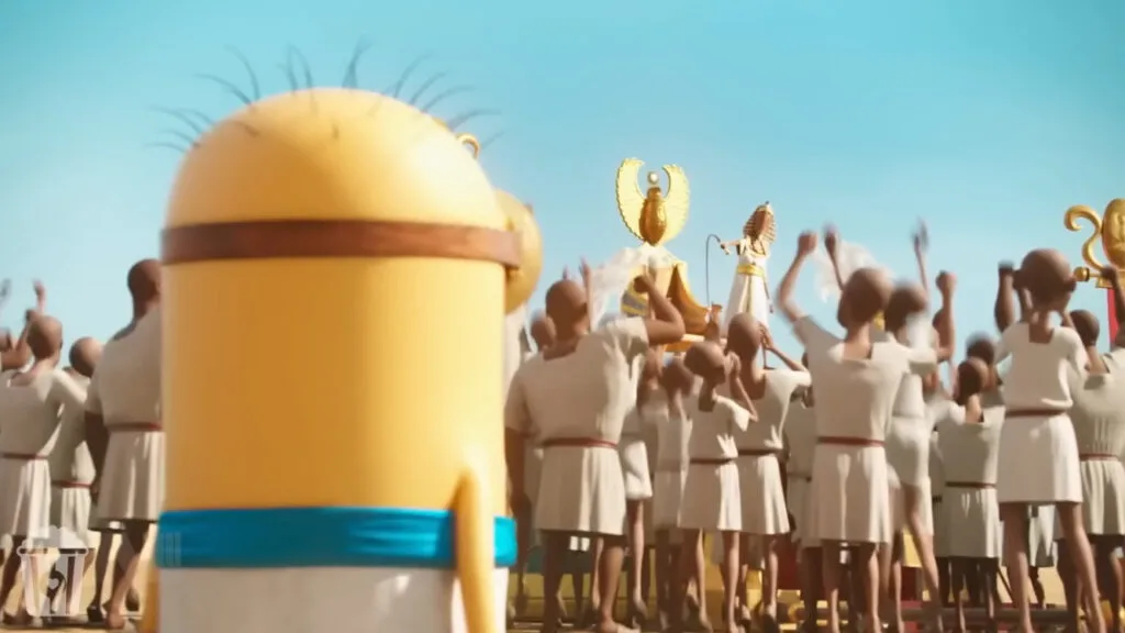 Minions xây kim tự tháp cho Pharaoh Ai Cập