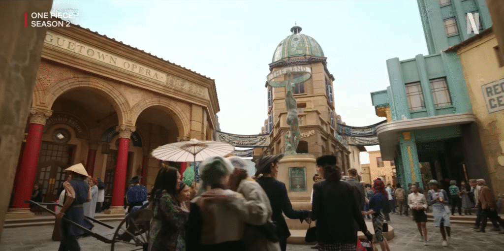 Hình ảnh Logue Town trong One Piece Live Action Mùa 2