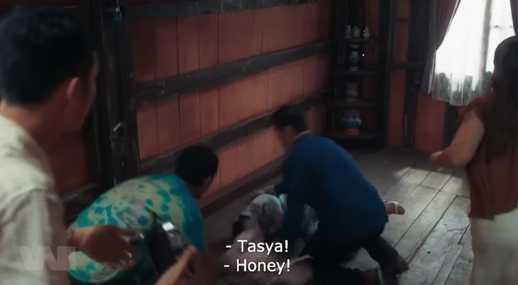 Tasya ngất xỉu, buổi chụp dừng lại