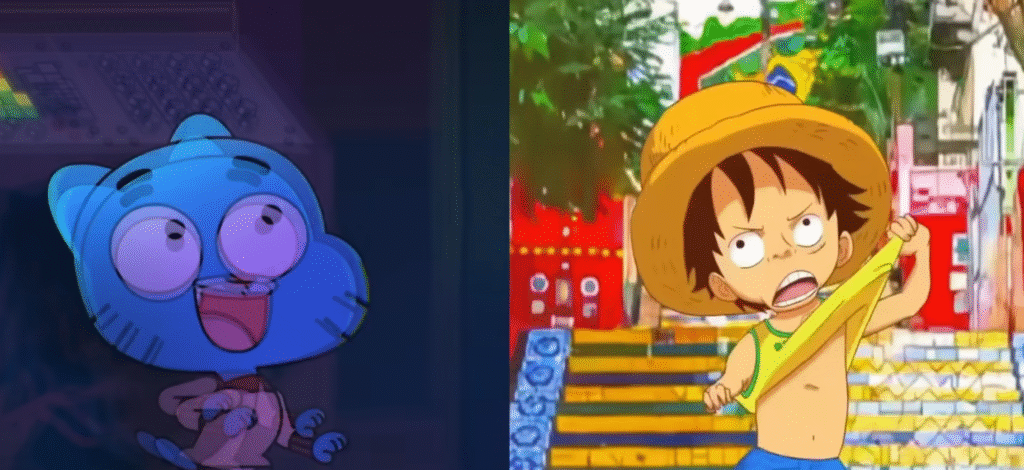 Gumball nhảy điệu Brazil Luffy Dance.