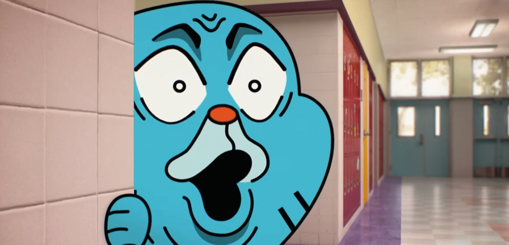 The Teacher: Gumball làm nét mặt Pogchamp.