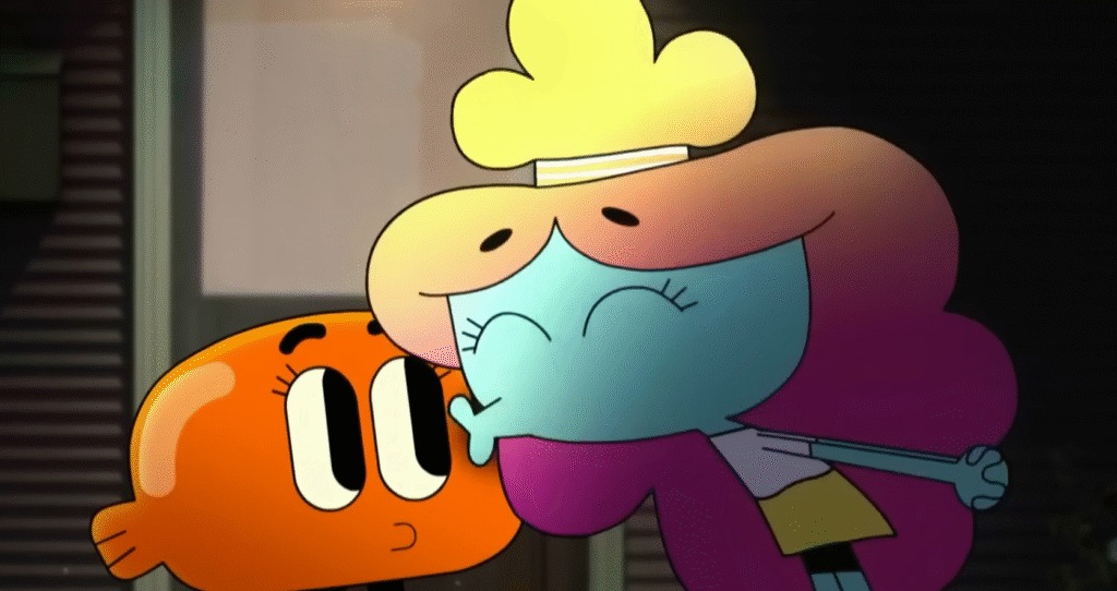 Darwin lại bị Rachel – chị gái Tobias – hôn lên má như một bài học tình yêu