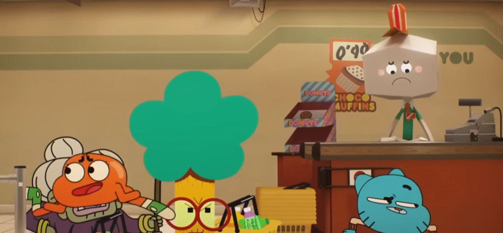 anh làm thu ngân ở Food 'n' Stuff