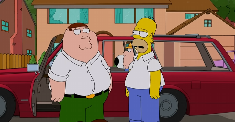 1. Cuộc chiến giữa Family Guy và The Simpson