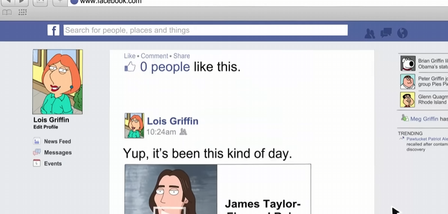 5. Lời mời kết bạn từ Meg