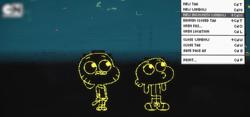 7. Phong cách đồ họa vi tính – Khi Gumball chui vào mạng