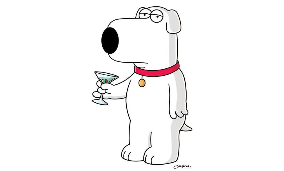 2. Brian Griffin – Quý ông tri thức trong thân xác chó