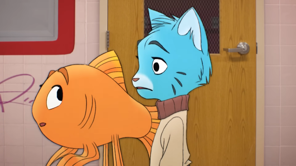 Gumball và Darwin xuất hiện theo phong cách hoạt hình Disney ngày xưa