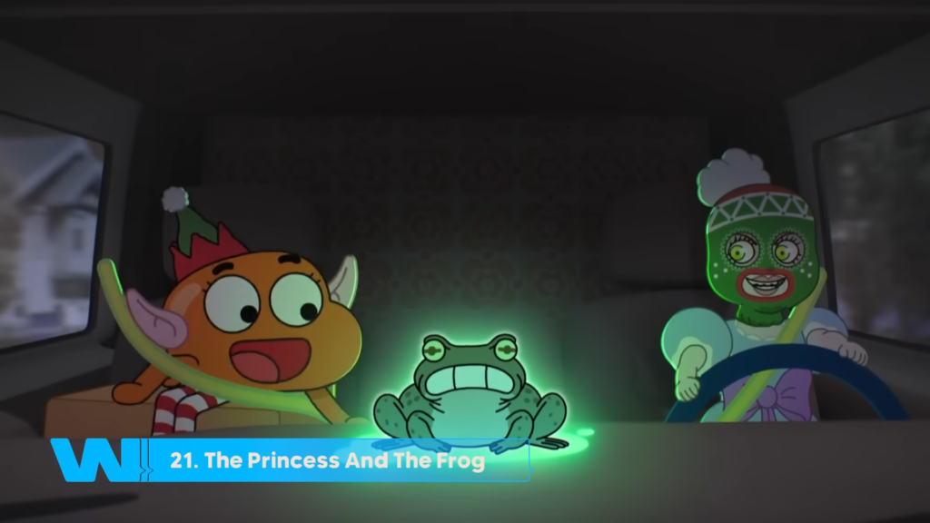 Darwin hôn Gumball để hóa giải thần chú biến Gumball từ ếch trở lại thành mèo