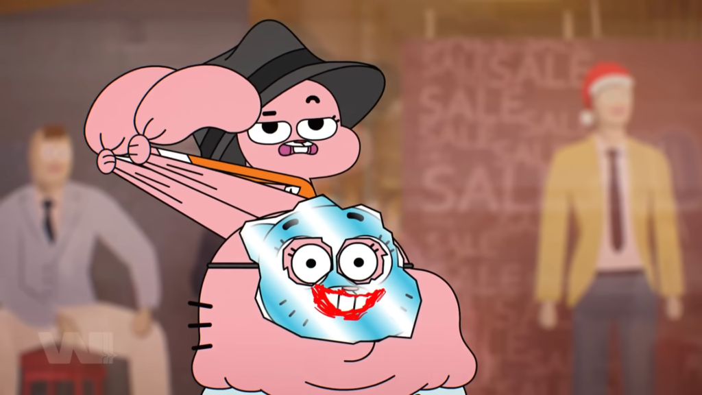 Có cảnh Anais ngồi trên đầu Richard, túm tai điều khiển bố giống hệt kiểu Remy ngồi trong mũ đầu bếp giật tóc Linguini trong Ratatouille