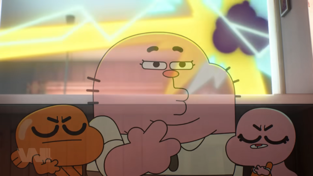 Cũng trong tập này có meme disappearing guy. Người đàn ông da màu giơ peace rồi biến mất. 