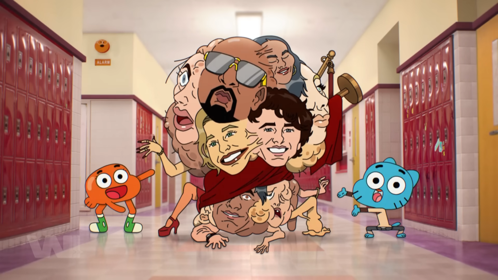 Kanye West và Timothee Chalamet: gộp celeb thành tổ hợp dị dạng