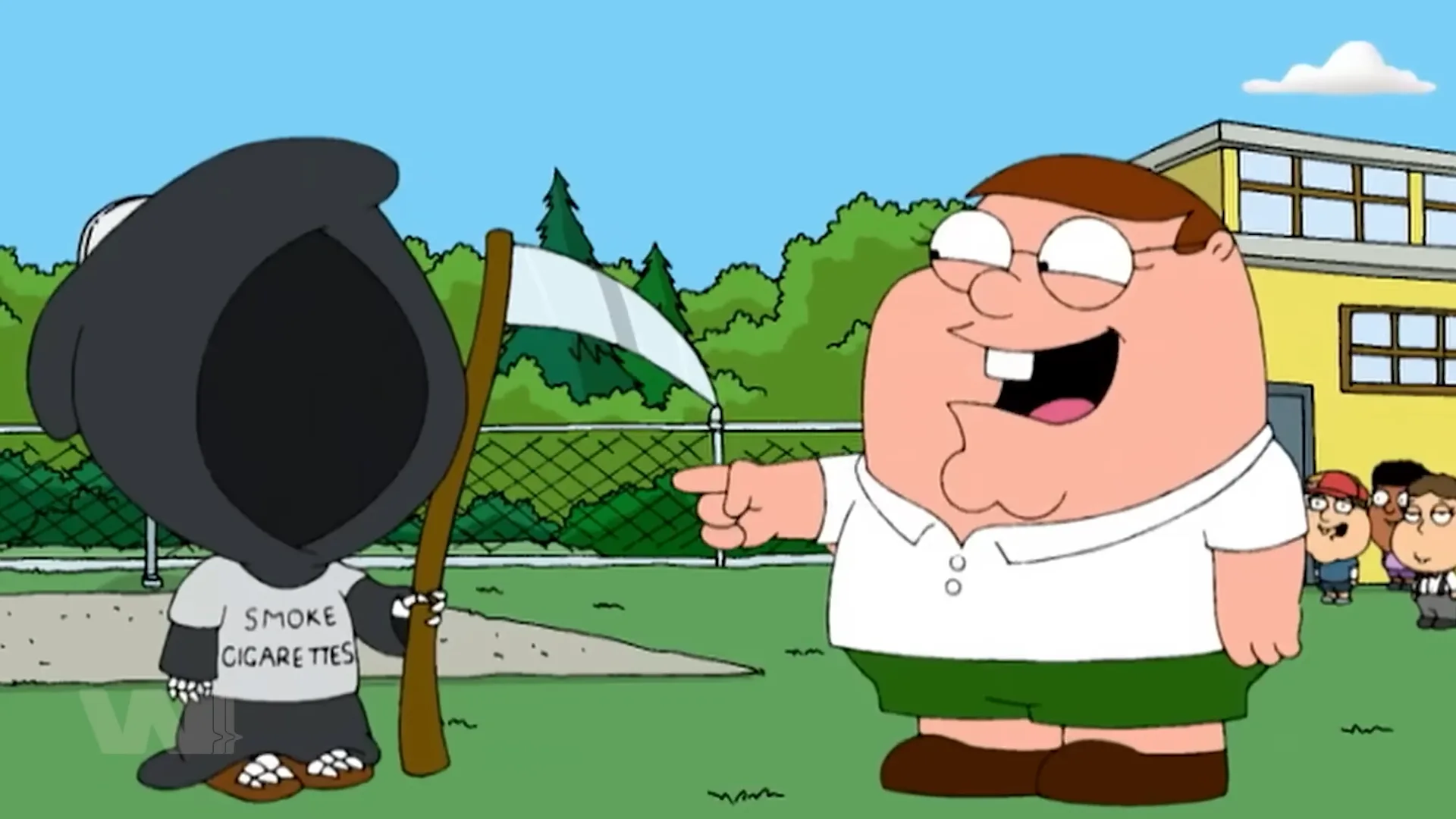 Những Lần Family Guy Biến Thần Chết Thành Trò Hề — Ông Thần Quyền Năng Hay Gã Hề Không Ai Sợ