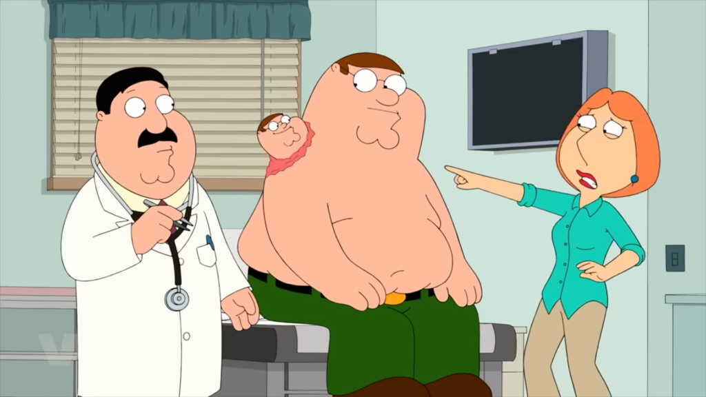 Peter Griffin có người anh em sinh đôi sống ký sinh trong cổ mình