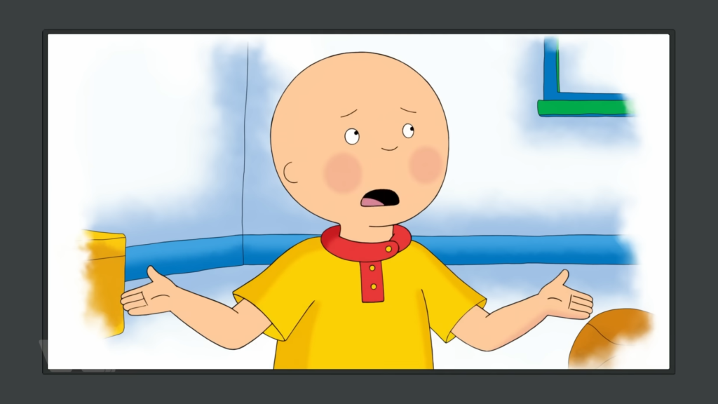 Caillou: Cú Đâm Vào Văn Hóa Nuôi Dạy Con Hiện Đại